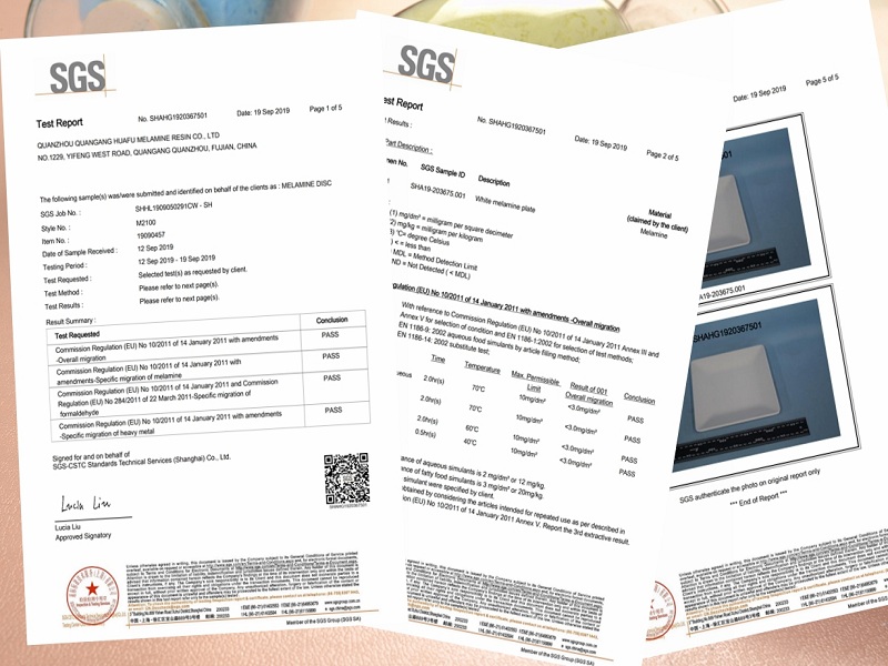 Certificado SGS 2019: Polvo de melamina en China