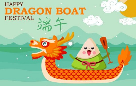 Aviso de vacaciones para el Festival del Bote del Dragón Chino
