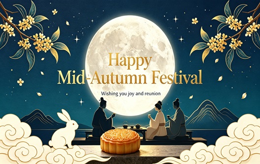 Anuncio de vacaciones del Festival de Medio Otoño